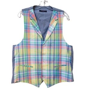 Saddlebred Pastel Plaid Men's Vest